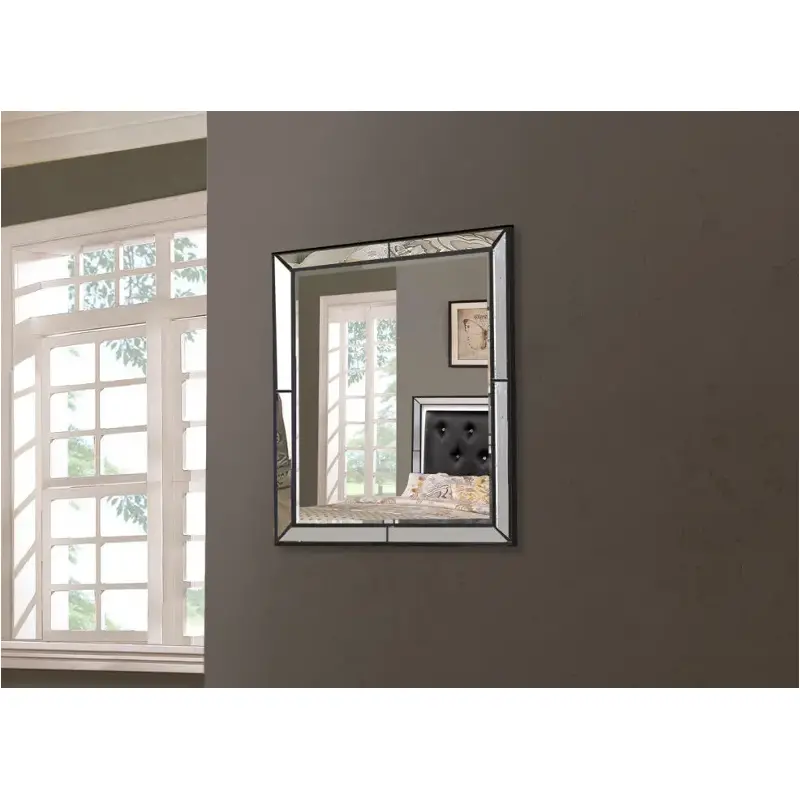 52431-mr Bella Furniture Nella - Black Bedroom Furniture Mirror