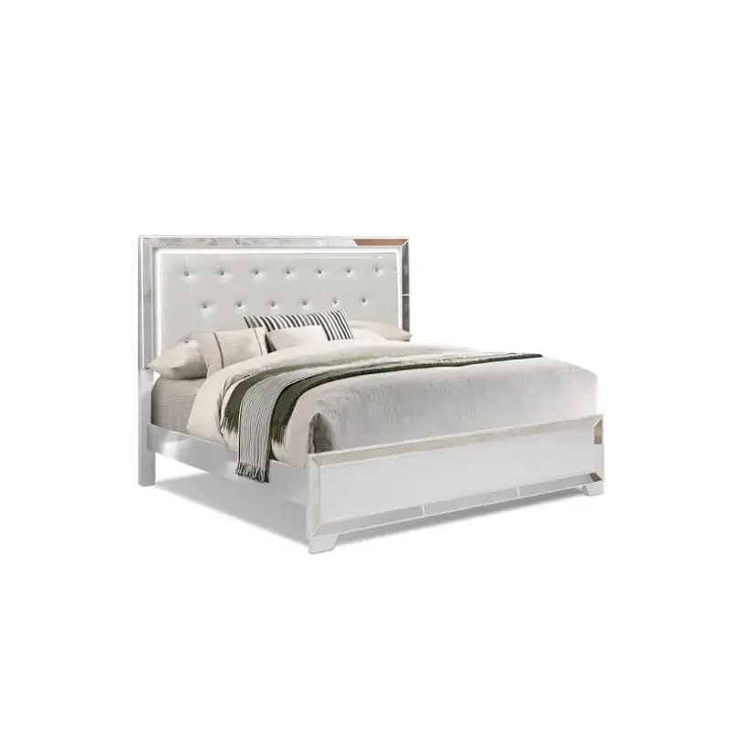 52636ek Bella Furniture Nella - White Bedroom Furniture Bed