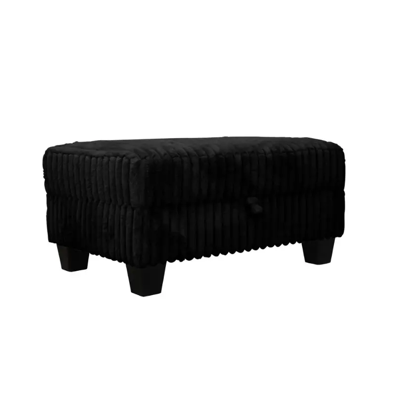 8143601-ot Bella Furniture Vega - Black Living Room Furniture Sectional