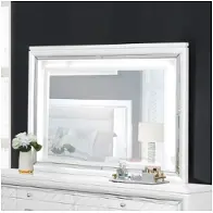 52685-mr Bella Furniture Carlyle - White Bedroom Furniture Mirror