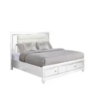 52685q Queen Bed Bella Furniture Carlyle - White Bedroom Furniture Bed