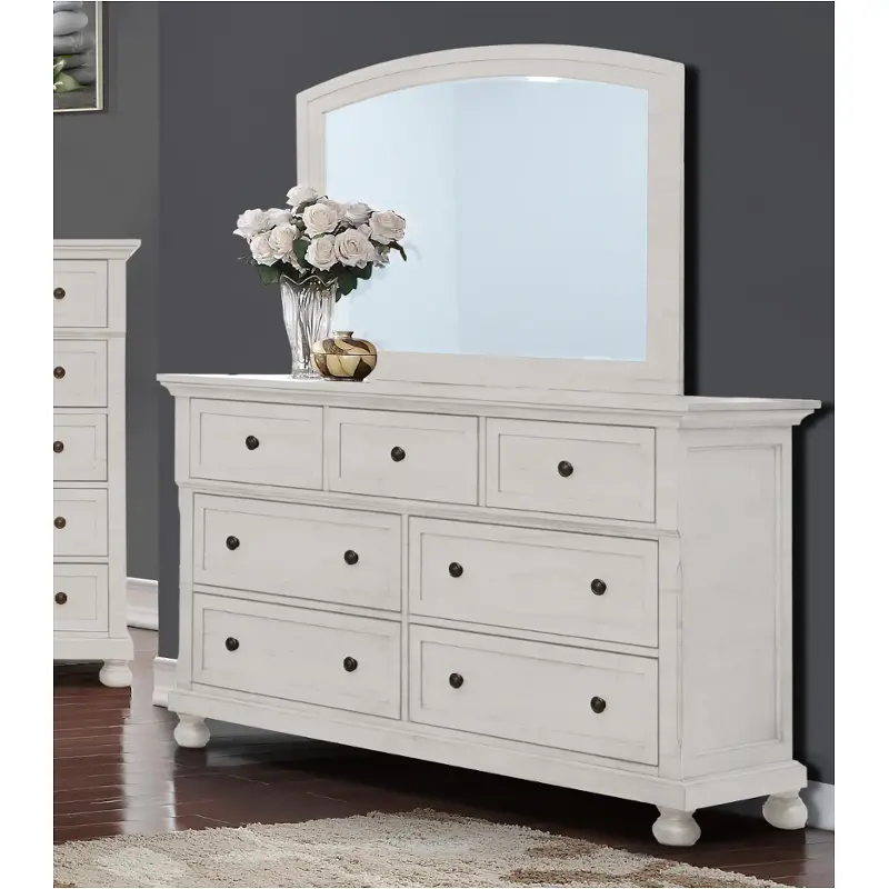 52739-dr Bella Furniture Verona - White Bedroom Furniture Dresser