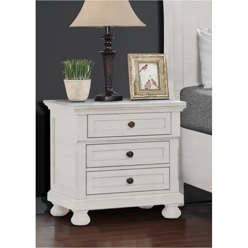 52739-ns Bella Furniture Verona - White Bedroom Furniture Nightstand