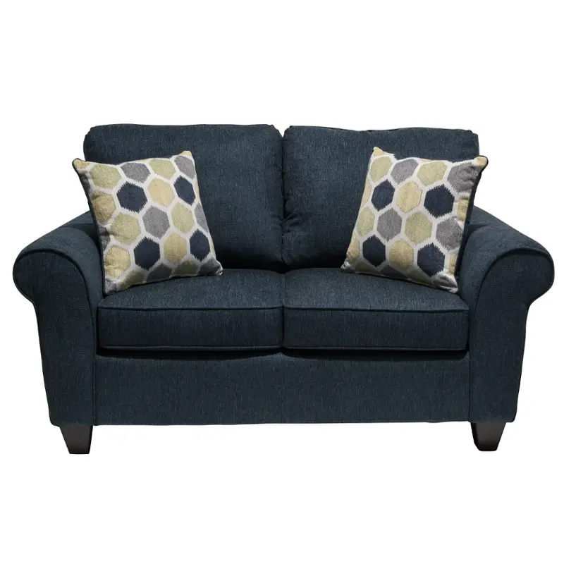 1808-dante-blue-ls Minhas Furniture Living Room Furniture Loveseat