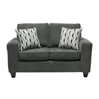 1818-delano-grey-ls Minhas Furniture 1818 - Delano Gray Living Room Furniture Loveseat