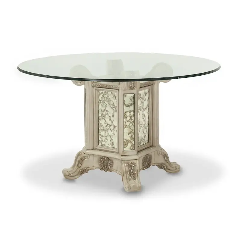 N09001rndgl54-201 Aico Furniture Platine De Royale - Champagne Dining Room Furniture Dining Table