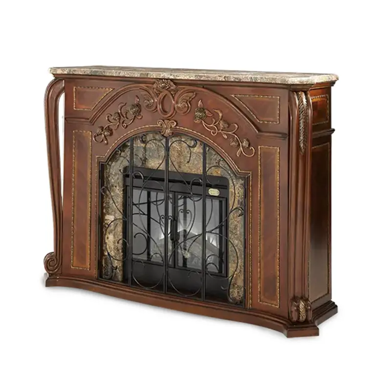 67220-52 Aico Furniture Oppulente Sienna Spice Home Entertainment Furniture Fireplace