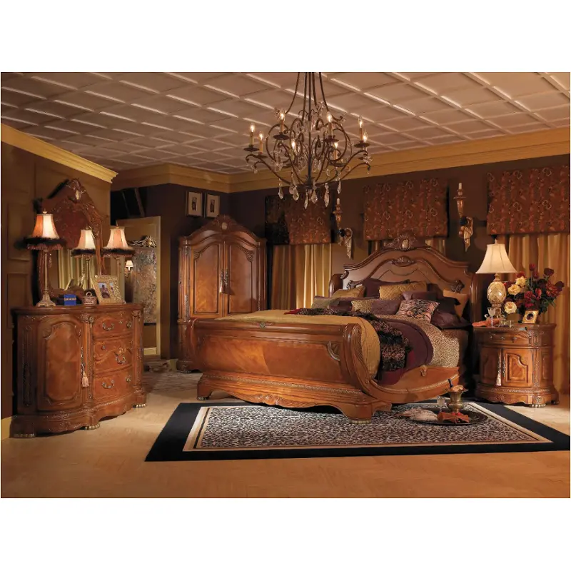 65018-28 Aico Furniture Cortina Bedroom Furniture Bed