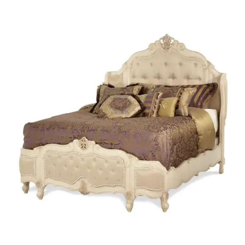 54014nf-04 Aico Furniture Lavelle Blanc Bedroom Furniture Bed