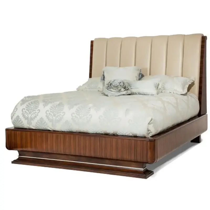 10024-32 Aico Furniture Cloche Bedroom Furniture Bed