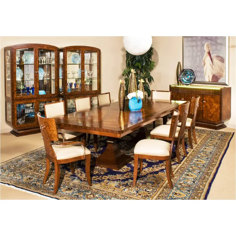 10002-32 Aico Furniture Cloche Dining Room Furniture Dining Table