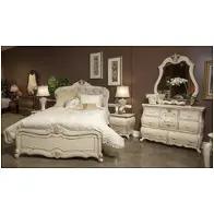 9022614-04-ck Aico Furniture Lavelle Cottage - Blanc Bedroom Furniture Bed