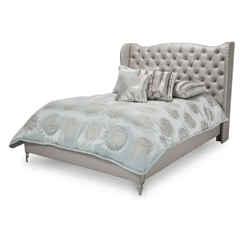 9001632-104 Aico Furniture Hollywood Loft-frost Bedroom Furniture Bed