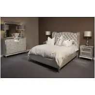 9001614-104-ck Aico Furniture Hollywood Loft-frost Bedroom Furniture Bed