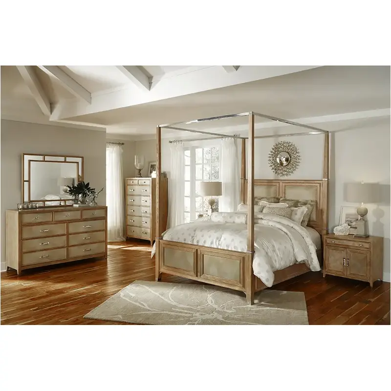 80015-102-cn Aico Furniture Biscayne West - Sand Bedroom Furniture Bed