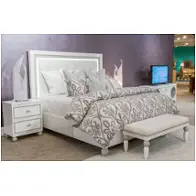 9025614-108 Aico Furniture Sky Tower - White Bedroom Furniture Bed