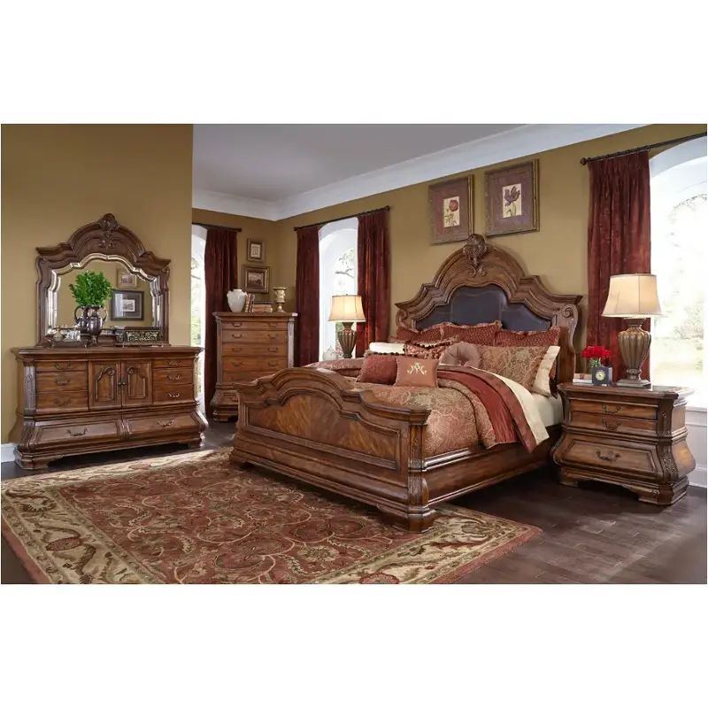 34012-34 Aico Furniture Tuscano - Melange Bedroom Furniture Bed