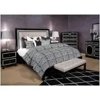 9025612-805 Aico Furniture Sky Tower - Black Bedroom Furniture Bed