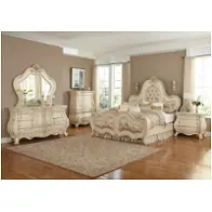 9052000qn3-04 Aico Furniture Chateau De Lago Bedroom Furniture Bed