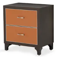 9029040-812 Aico Furniture Cosmopolitan 21-orange Bedroom Furniture Nightstand