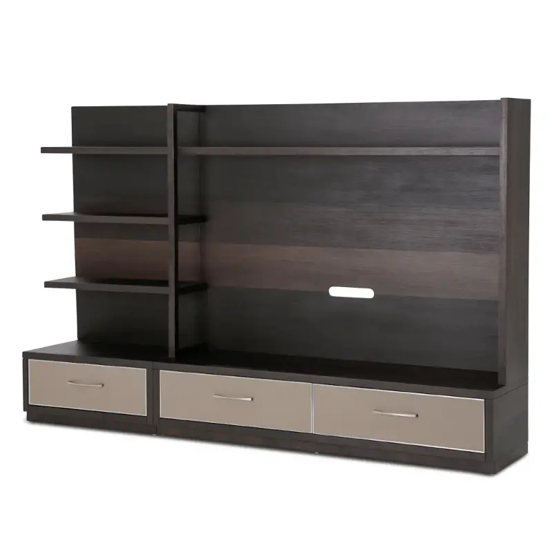 9029097br-212 Aico Furniture Cosmopolitan 21-taupe Home Entertainment Furniture Entertainment Center