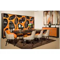 9029002t-406 Aico Furniture Cosmopolitan 21-orange Dining Room Furniture Dining Table