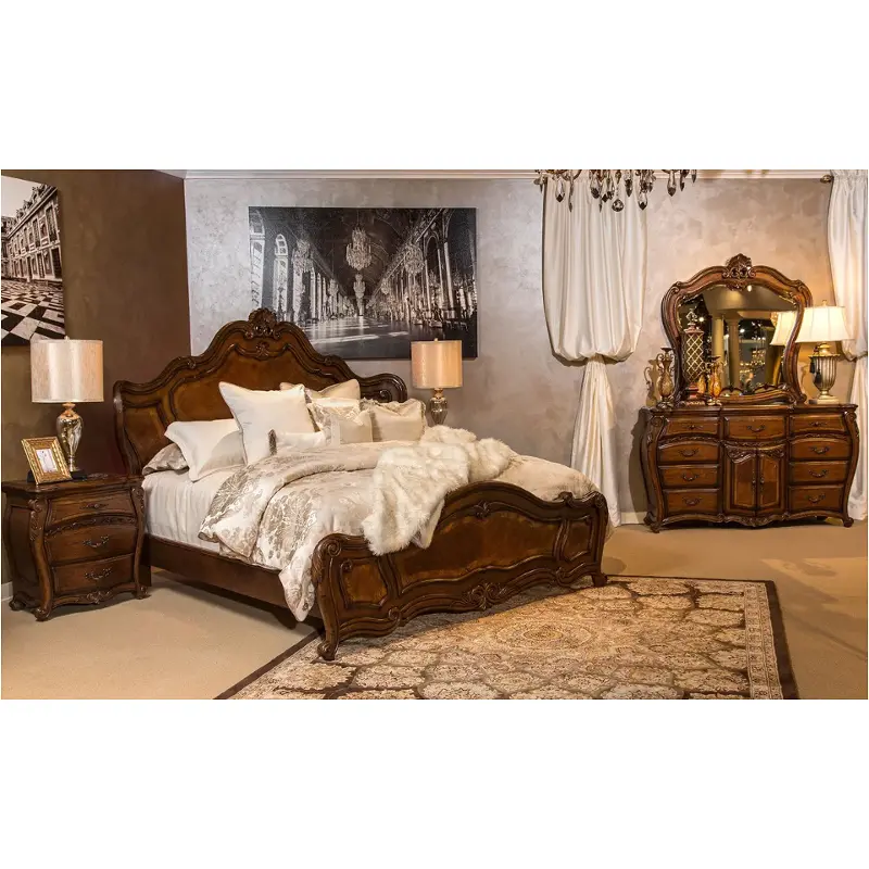 9057012-214 Aico Furniture La Bourges Bedroom Furniture Bed