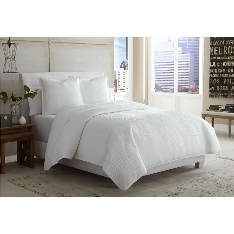 Bcs-qd03-ashrth-wht Aico Furniture Ashworth Bedding Comforter