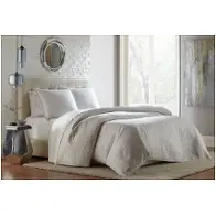 Bcs-qd03-brlin-wht Aico Furniture Brilliance Bedding Comforter