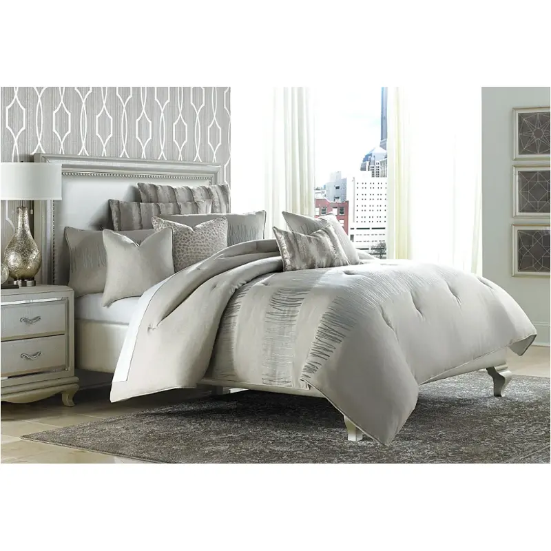 Bcs-qs09-capva-nutr Aico Furniture Captiva Bedding Comforter