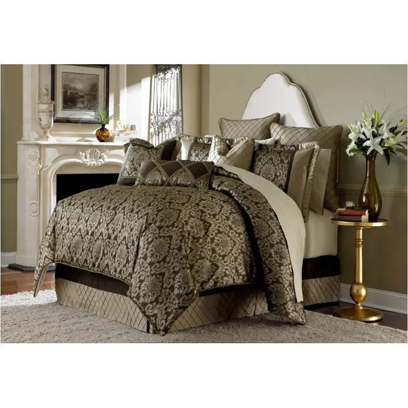 Bcs-qs09-imperl-brz Aico Furniture Imperial Bedding Comforter