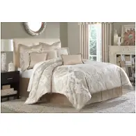 Bcs-qs09-mrbea-crm Aico Furniture Marbella Bedding Comforter