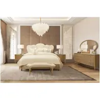 9008012-134 Aico Furniture Villa Cherie - Caramel Bedroom Furniture Bed