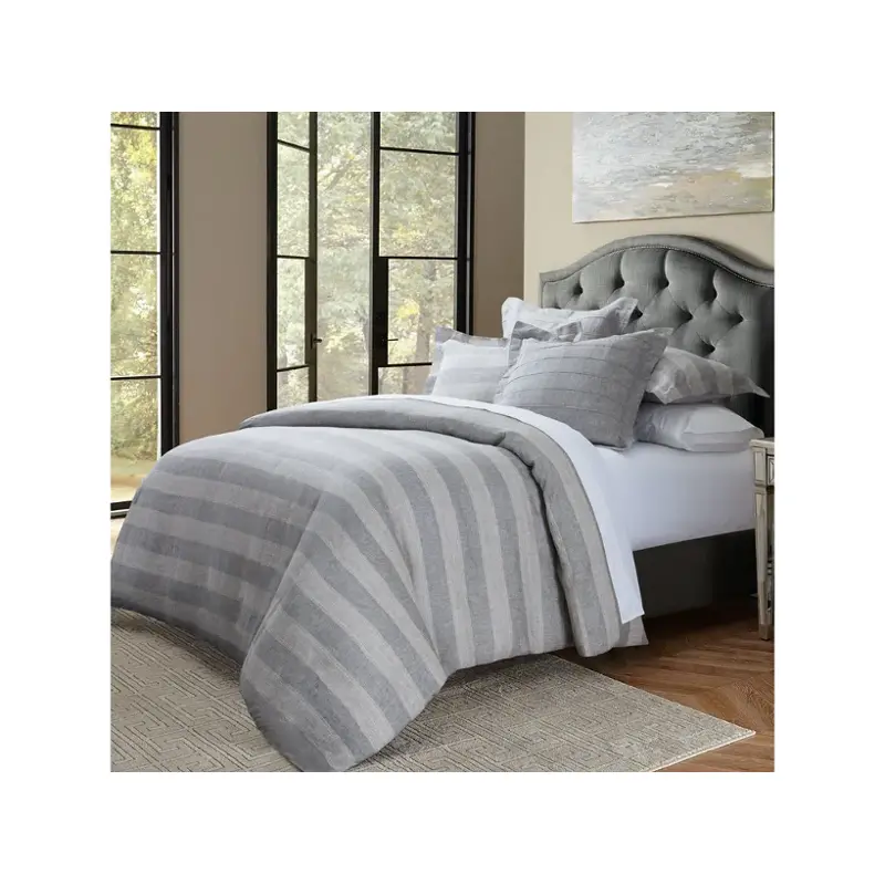 Bcs-kd06-albny-gry Aico Furniture Albany Bedding Comforter