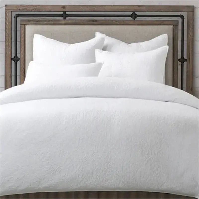 Bcs-kd06-bybryw-wht Aico Furniture Bayberry White Bedding Comforter