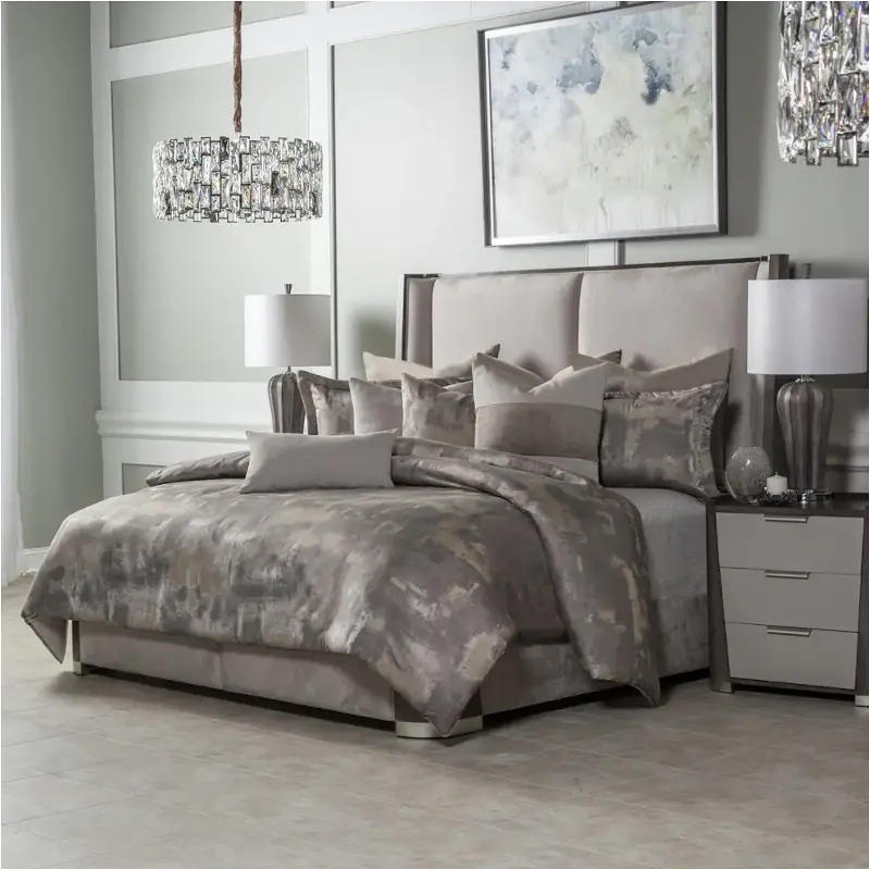 Bcs-ks10-aubry-pna Aico Furniture Aubrey Bedding Comforter