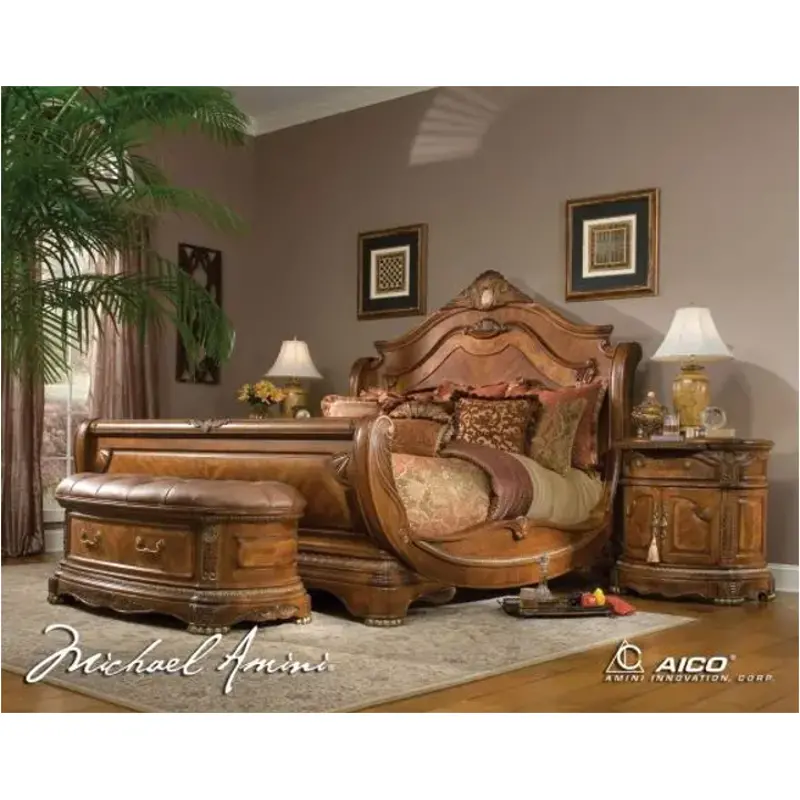 65028-28 Aico Furniture Cortina Bedroom Furniture Bed