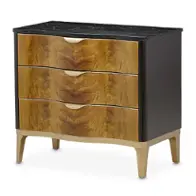 9007040-411 Aico Furniture Malibu Crest Bedroom Furniture Nightstand