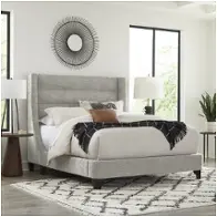 Bjcb8000hb-llg Parker House Furniture Jacob - Luxe Light Grey Bedroom Furniture Bed