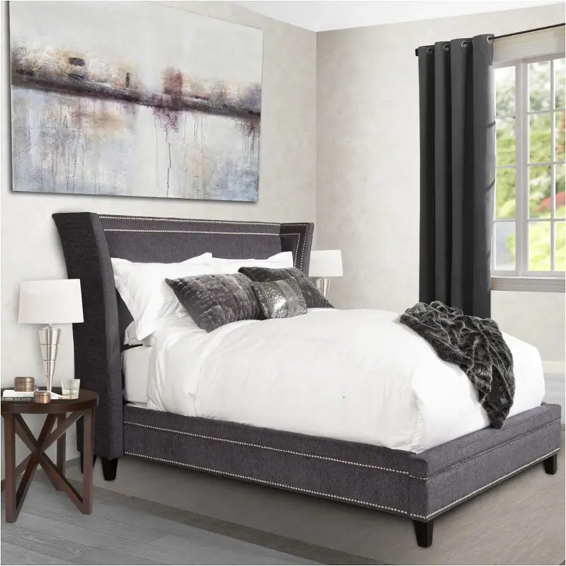 Blea9000hb-gnt Parker House Furniture Leah - Granite Bedroom Furniture Bed