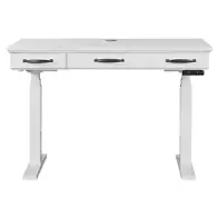 Sho448-2-efw Parker House Furniture Shoreham - Effortless White Home Office Furniture Desk