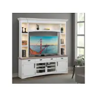 Ame92-3-cot Parker House Furniture Americana Modern - Cotton Home Entertainment Furniture Tv Console