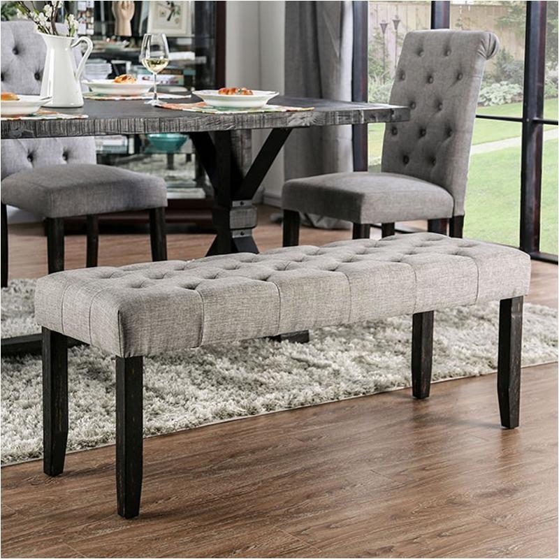 Cm3735lg-bn Furniture Of America Alfred Dining Room Furniture Benche