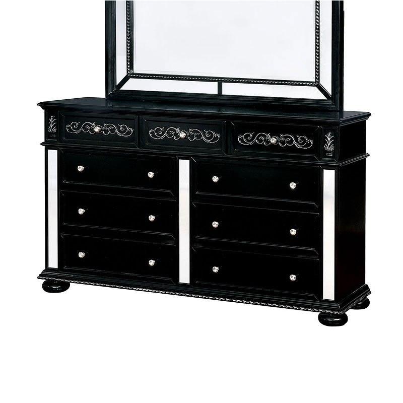 Cm7194bk-d Furniture Of America Azha - Black Bedroom Furniture Dresser