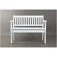 1744-42 Jofran Furniture Artisans Craft - Weathered White Bedroom Furniture Benche