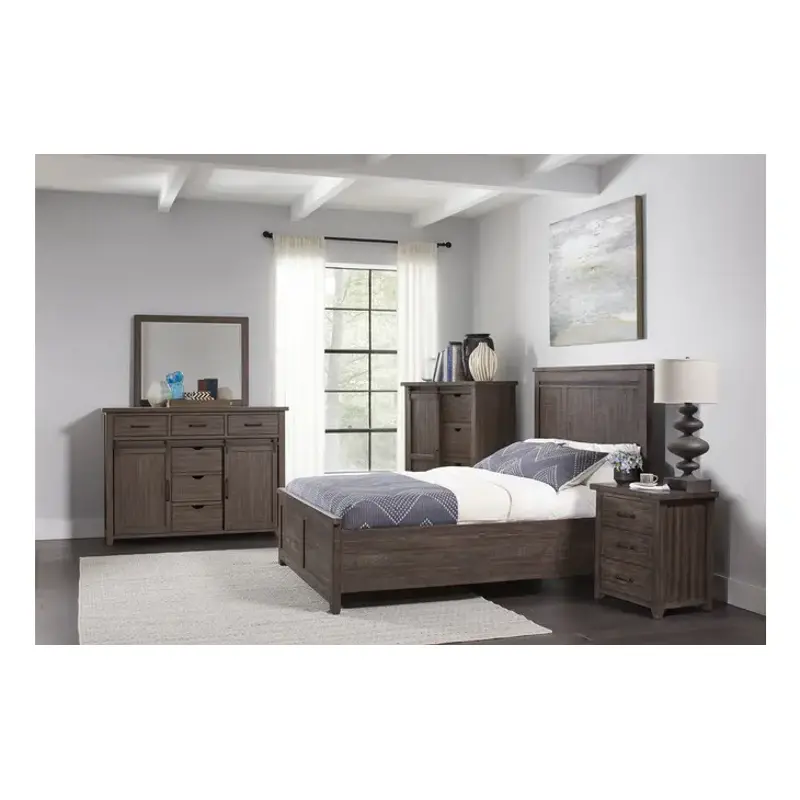 1700b-kphb Jofran Furniture Madison County - Barnwood Bedroom Furniture Bed