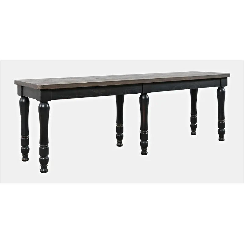 1702-14 Jofran Furniture Madison County - Vintage Black Dining Room Furniture Benche