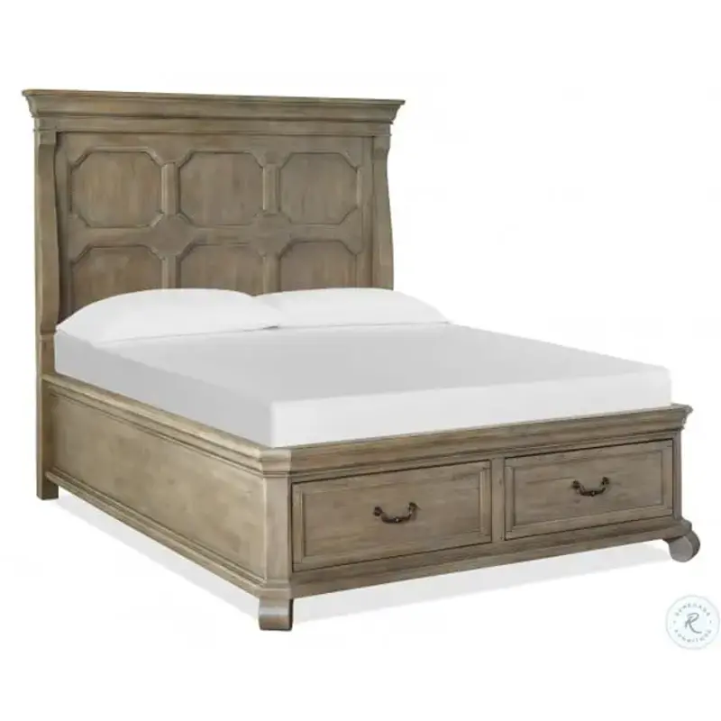 B4646-64h-ck-st Magnussen Home Furniture Tinley Park Bedroom Furniture Bed