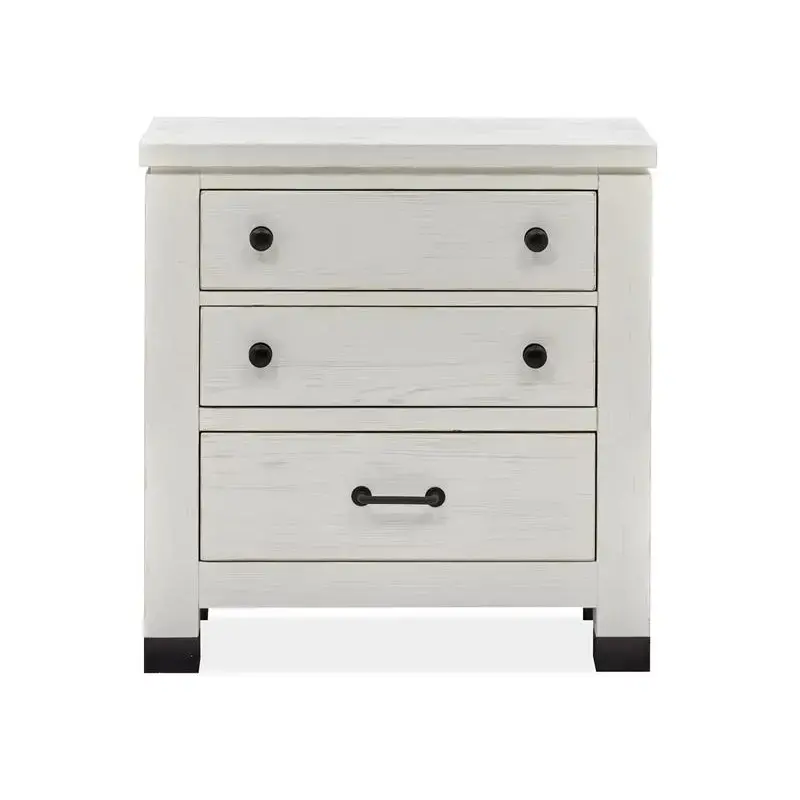 B5321-01 Magnussen Home Furniture Harper Springs - White Bedroom Furniture Nightstand