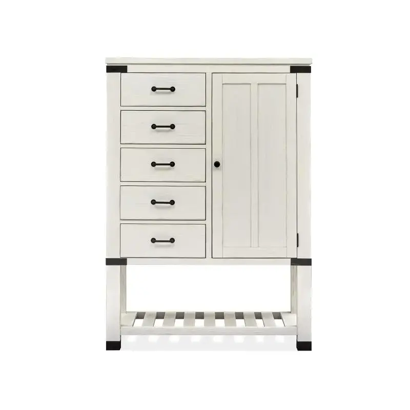 B5321-13 Magnussen Home Furniture Harper Springs - White Bedroom Furniture Chest